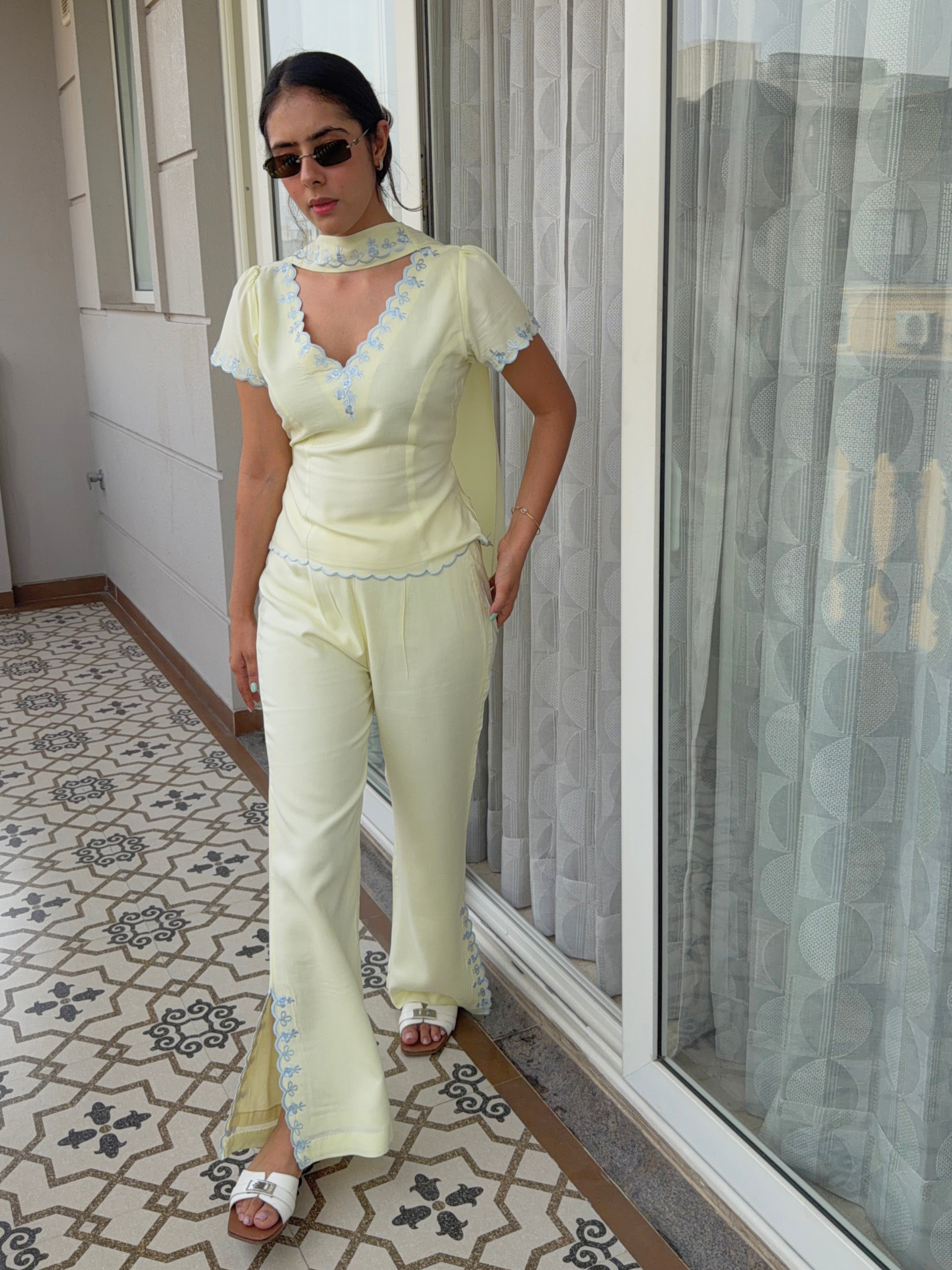 Kenny Kenny Cord-set ( Butter yellow )